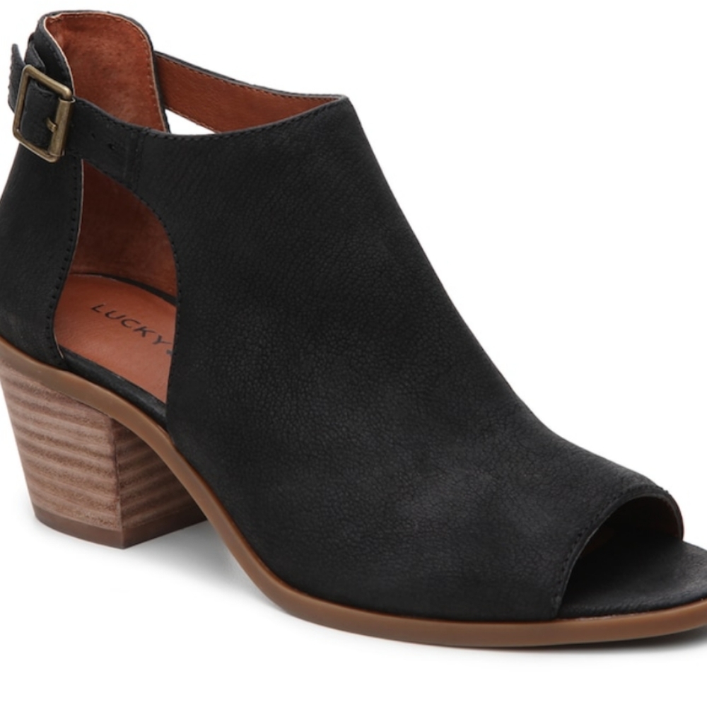 Lucky Brand Black Barimo Booties Size 9.5